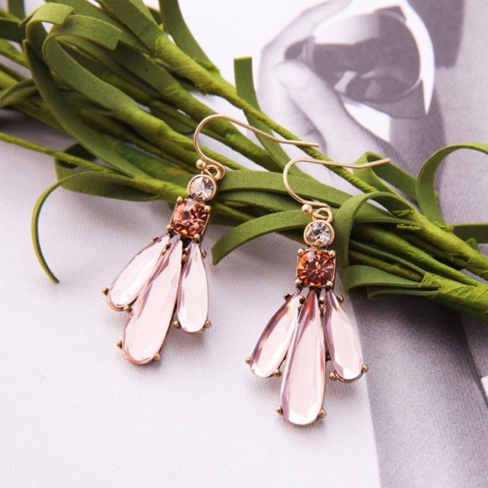 STUNNING Classic Pink Crystal Earrings